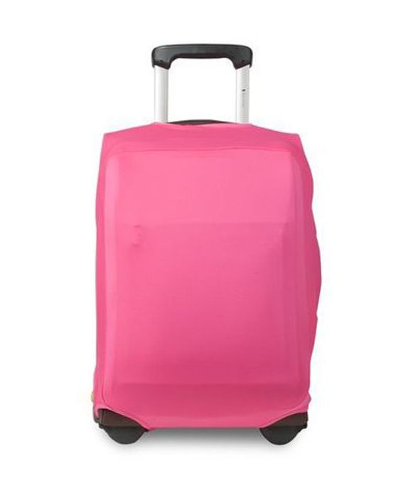 Чехол для чемодана 01S розовый